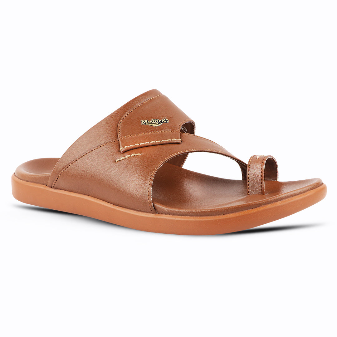 Medifeet Classic Design Leather Slippers for Men
(Ideal for Long Wear)