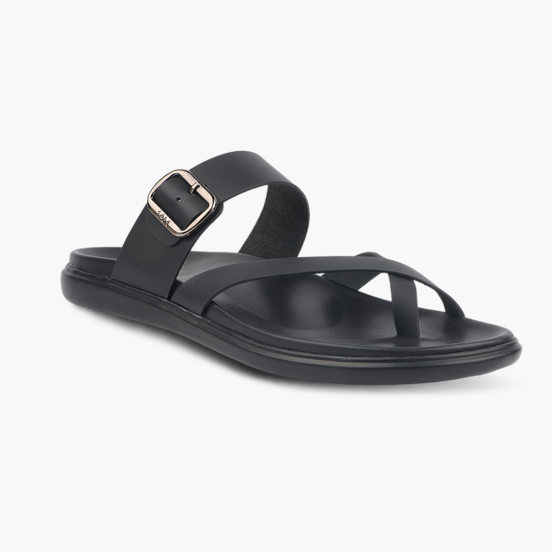 Medifeet Women’s Comfort Cross Strap Slide Sandals with Adjustable Buckle | Arch Support | Cushioned Footbed | Lightweight Anti-Slip Sole