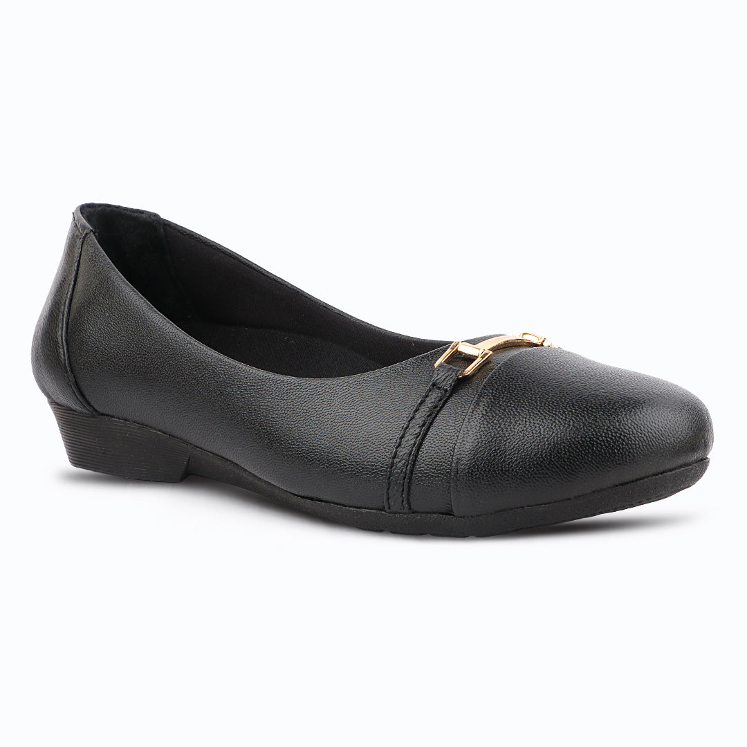 Medifeet Women's Genuine Leather Flats Ballet – (Arch Support, Cushioned Insole, Formal & Office Wear Comfort)