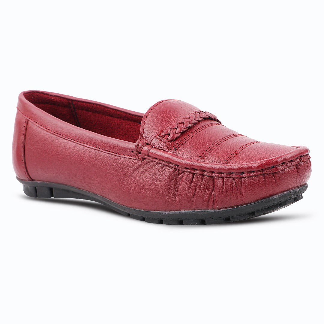 Medifeet Genuine Leather Comfortable & Arch Support Loafers For Women's