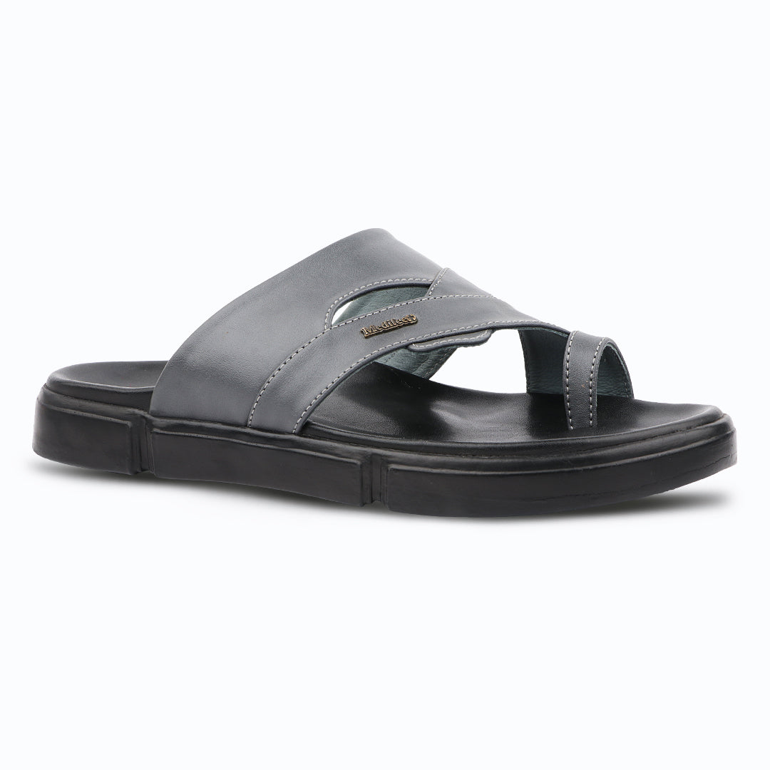 Medifeet Men’s Orthopedic Cross Strap Comfort Slides | Advanced Arch Support | Ultra Cushion Footbed | BASF German Technology Sole | Anti-Skid