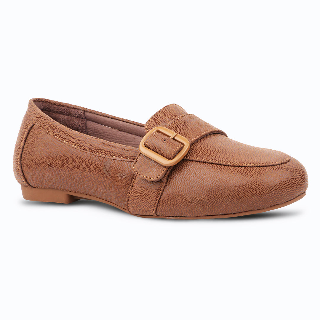 Medifeet Arlo Buckle Comfort Loafer For Women’s Lightweight Cushioned Office Shoes for All-Day Support