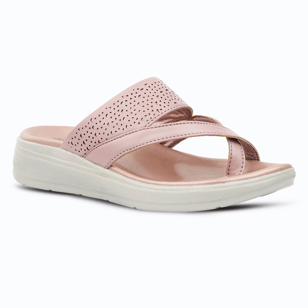 Medifeet SoftStep X-Ring Toe Comfort Slides Slippers For Women's – CushionFlow Midsole Arch Support for All-Day Support