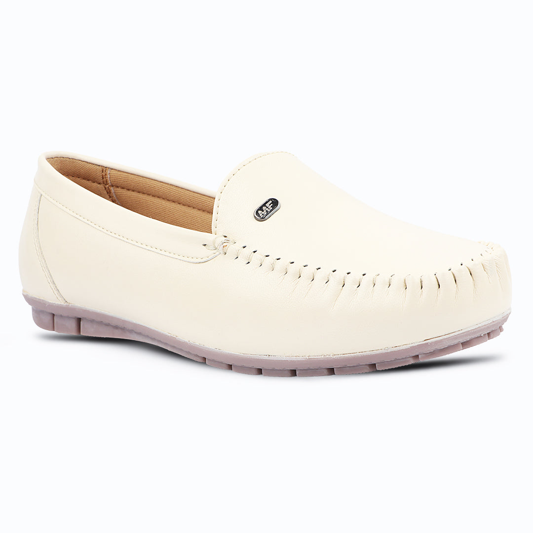 Pointed-Toe Leather Loafers for Women with Extra Cushion
