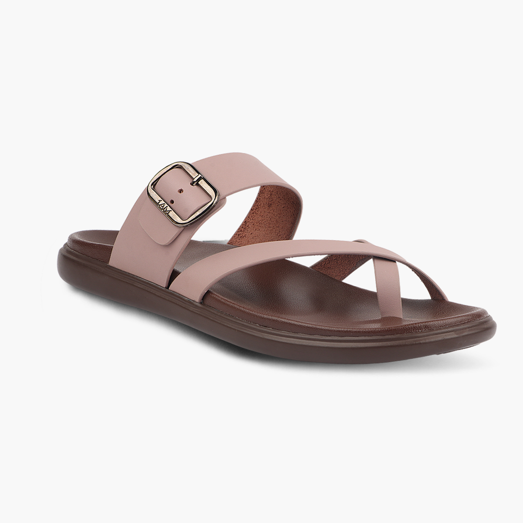 Medifeet Women’s Comfort Cross Strap Slide Sandals with Adjustable Buckle | Arch Support | Cushioned Footbed | Lightweight Anti-Slip Sole