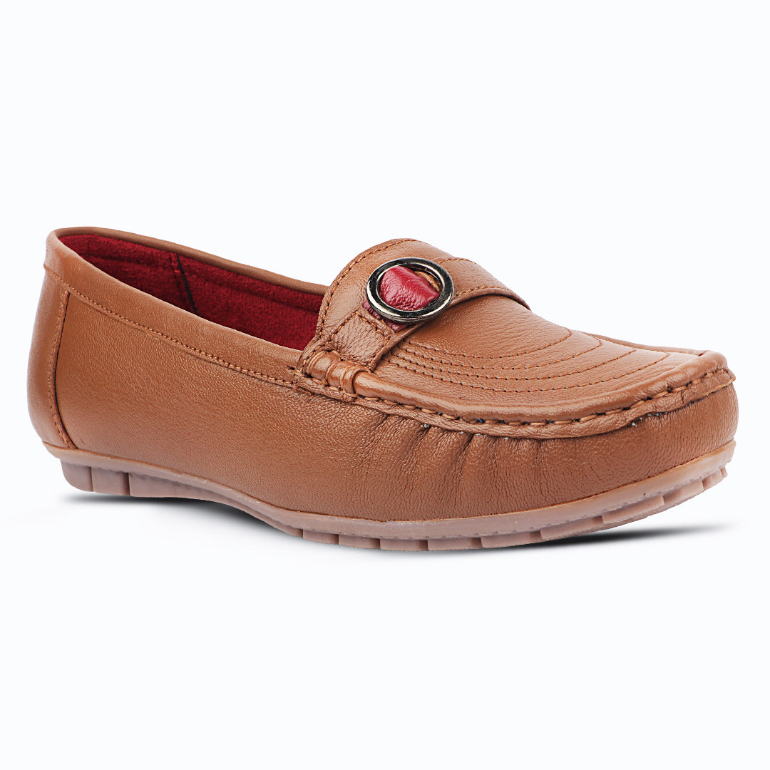 Medifeet Genuine Leather Comfort With Arch Support Loafers For Women's