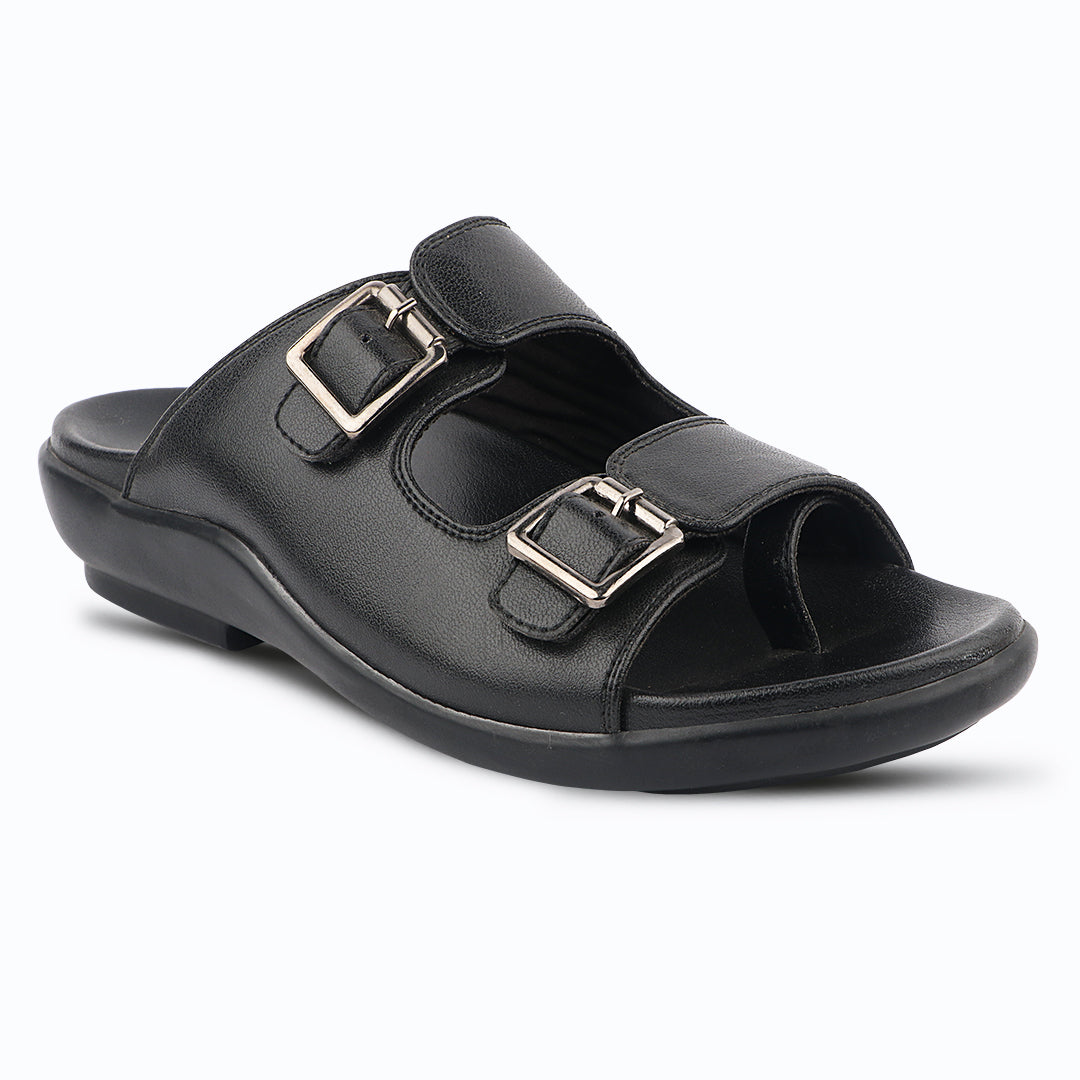 Medifeet Men's Orthopedic Comfort Sandals | Adjustable Double Buckle | Ergonomic Arch Support | Soft Cushioned Footbed | Lightweight Anti-Slip Walking Slides | Everyday Casual Footwear