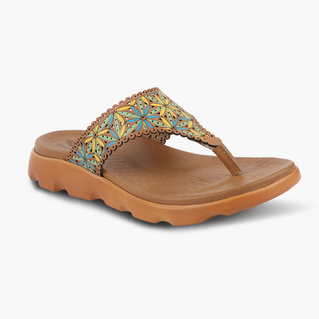 Medifeet V-Flora Comfortable Sandal with Arch Support For Women's