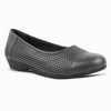Medifeet Breathable Women Black Ballerina  (Premium Leather | Cushioned Footbed)