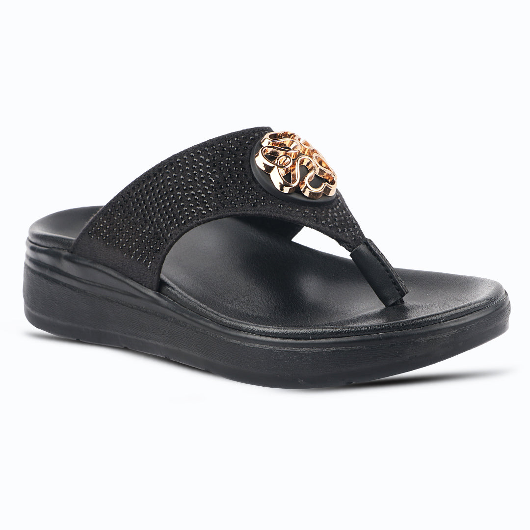 Medifeet Stylish Stone and Comfy Slippers for Women with Midsole Arch Support