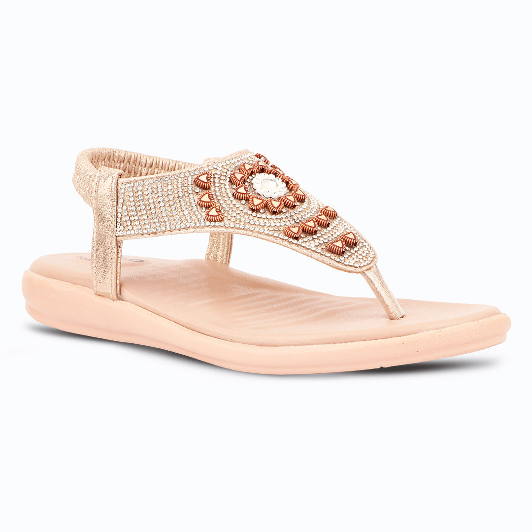 Medifeet Elegance Beadwork Slingback Sandals for Women with Plush Cushion Footbed