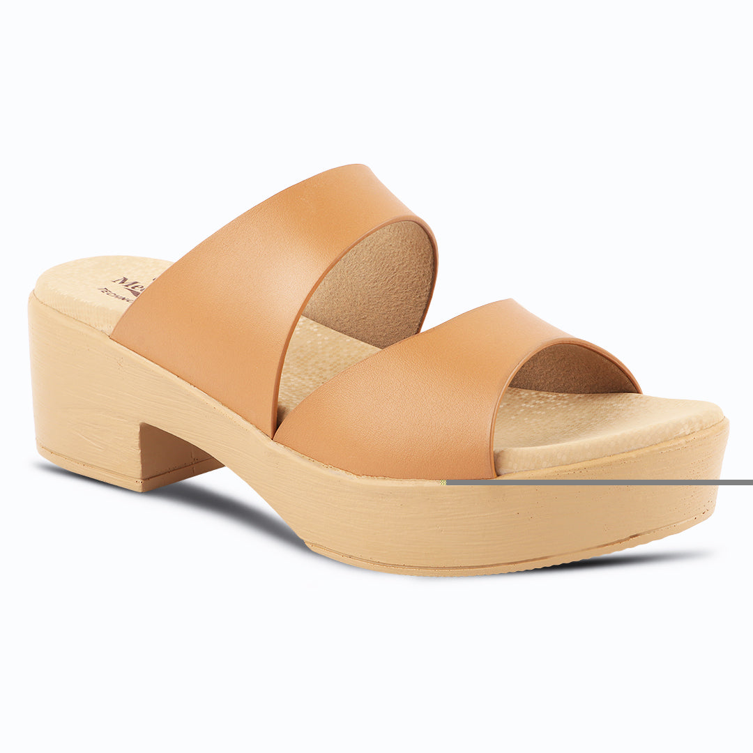 Medifeet Women’s Two Strap Slip-On Heels