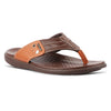 Medifeet Men's Comfort Arch Support Flip-Flops | Dual-Tone Anti-Skid Slippers for All-Day Wear