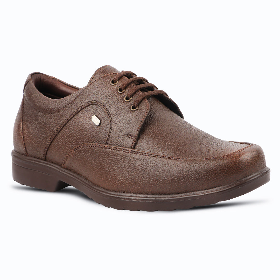 Medifeet Genuine Leather Formal Lace-Up Shoe for Men's