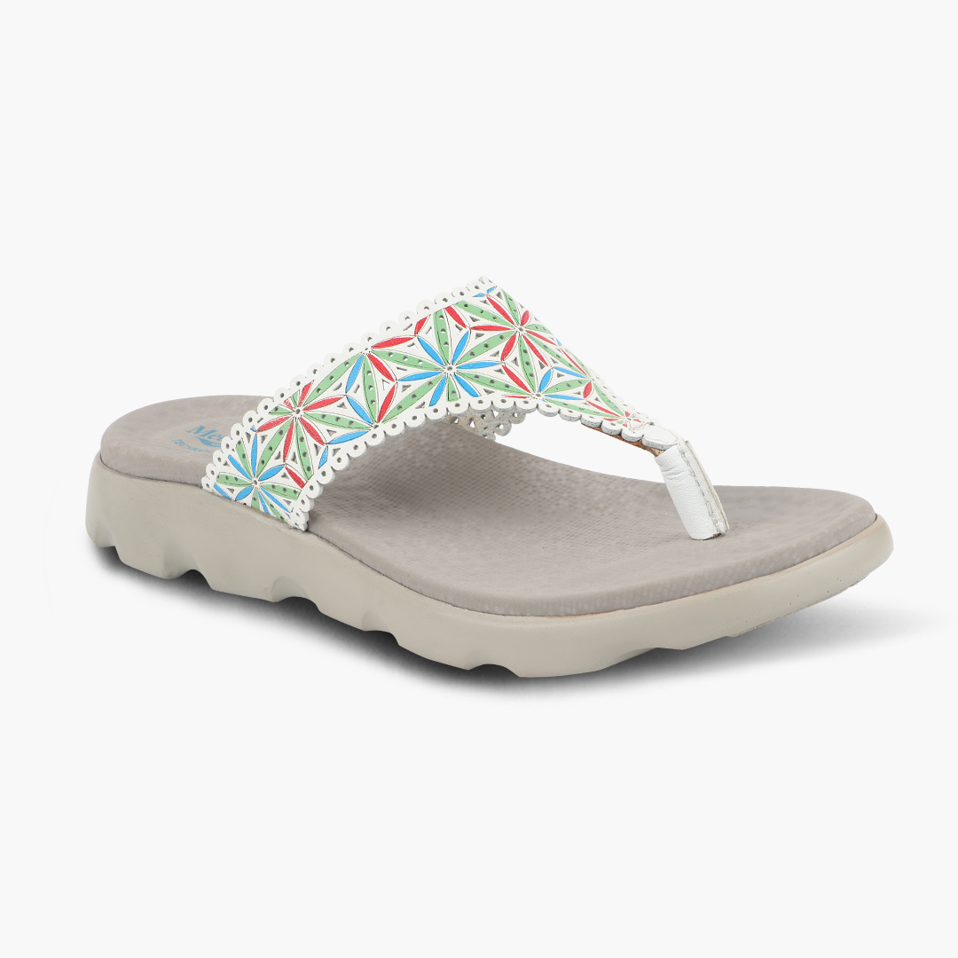Medifeet V-Flora Comfortable Sandal with Arch Support For Women's
