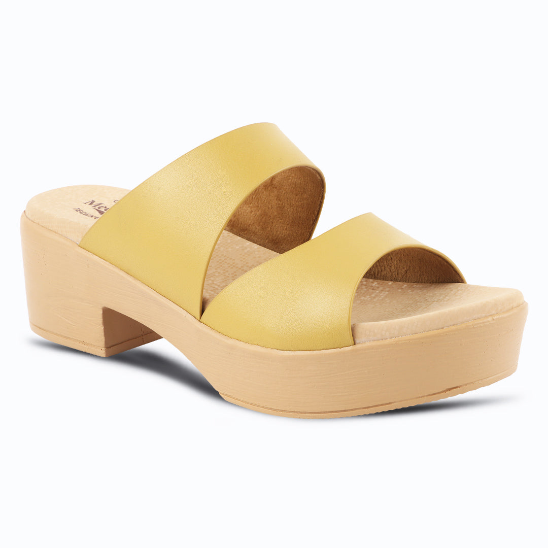 Medifeet Women’s Two Strap Slip-On Heels