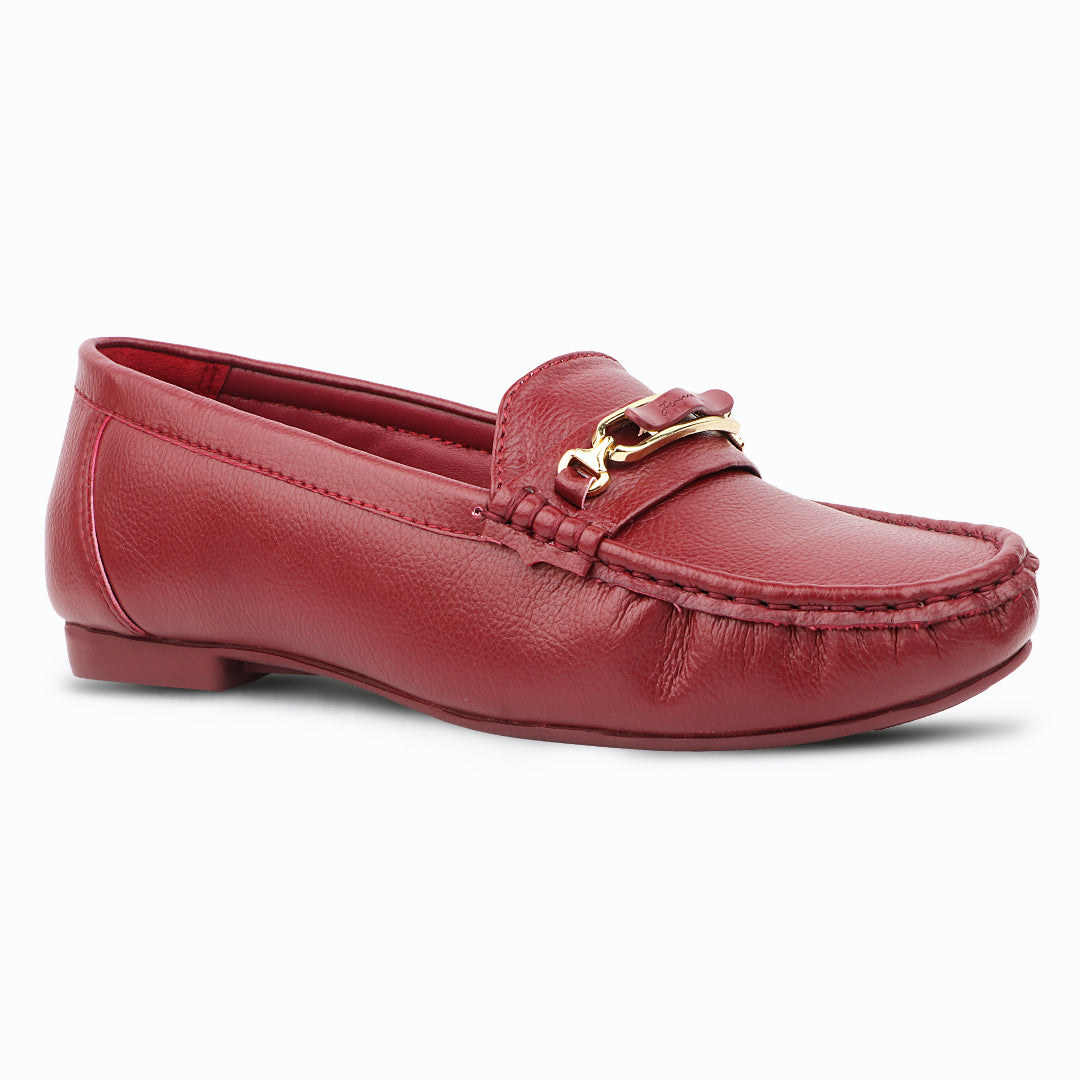 Medifeet Women’s Casual Leather Moc Toe Loafer Shoes | Pain-Free Walking Shoes