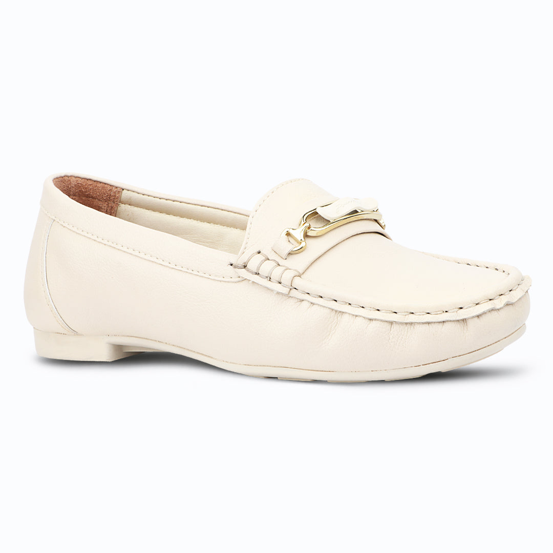 Medifeet Women’s Casual Leather Moc Toe Loafer Shoes | Pain-Free Walking Shoes