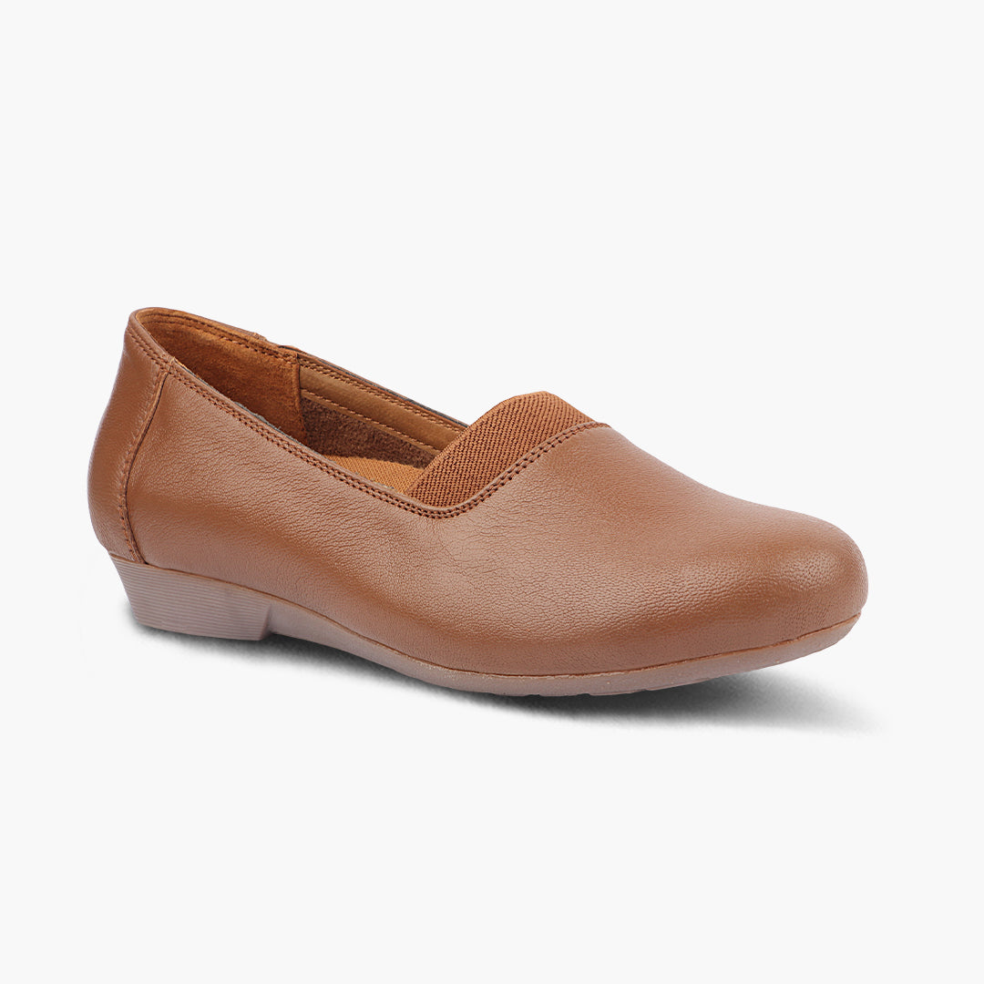 Medifeet Stylish & Comfy Belly Loafers for Women (Anti Skid Grip | Cushioned Footbed)