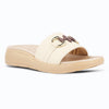 Medifeet Classic Leather Slide for Women (Cushioned Footbed & Arch Support)