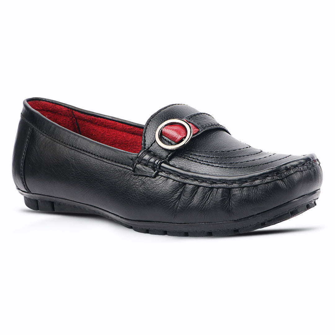 Medifeet Genuine Leather Comfort With Arch Support Loafers For Women's