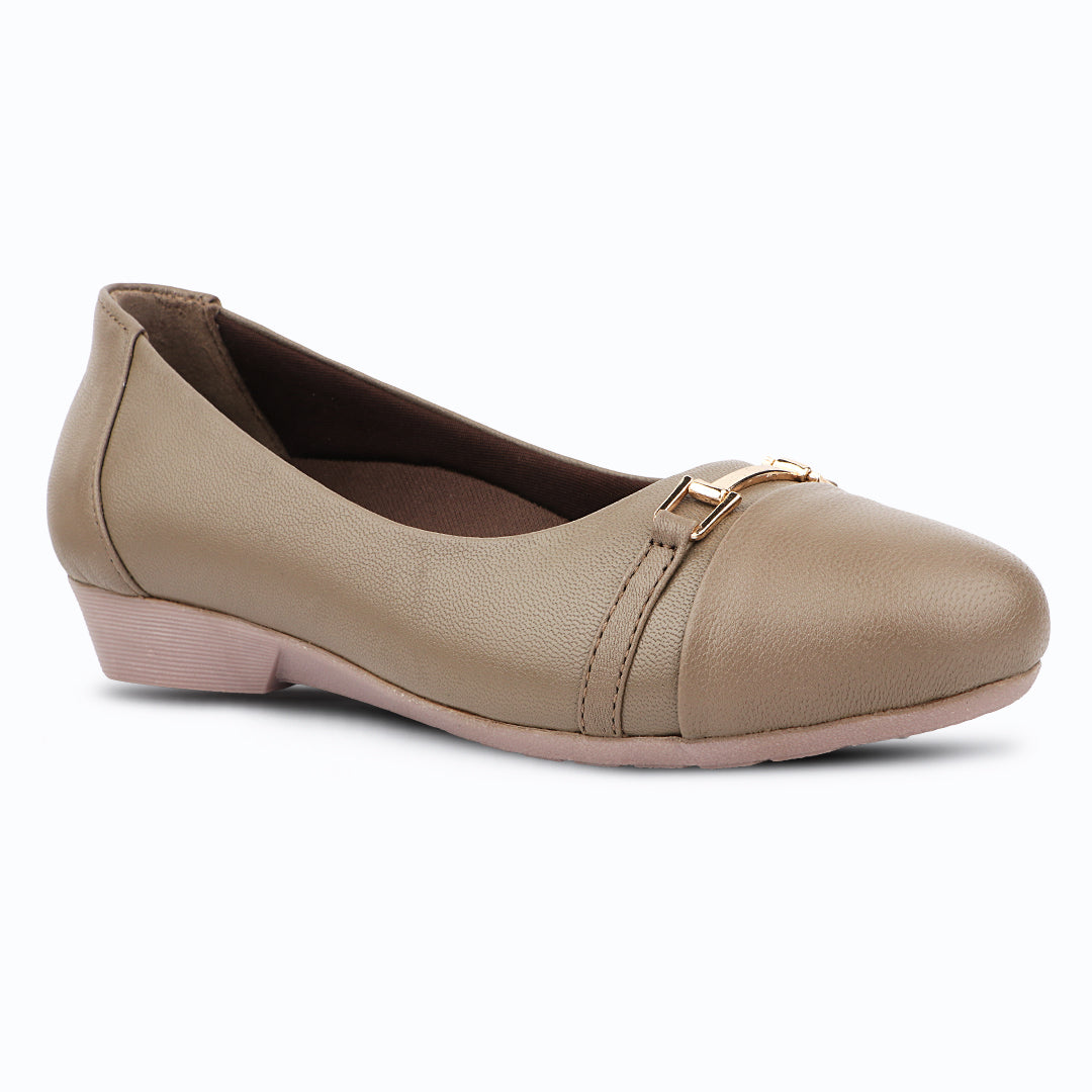 Medifeet Women's Genuine Leather Flats Ballet – (Arch Support, Cushioned Insole, Formal & Office Wear Comfort)