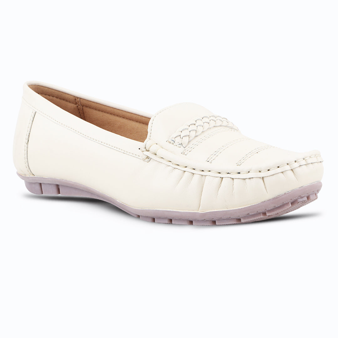 Medifeet Genuine Leather Comfortable & Arch Support Loafers For Women's