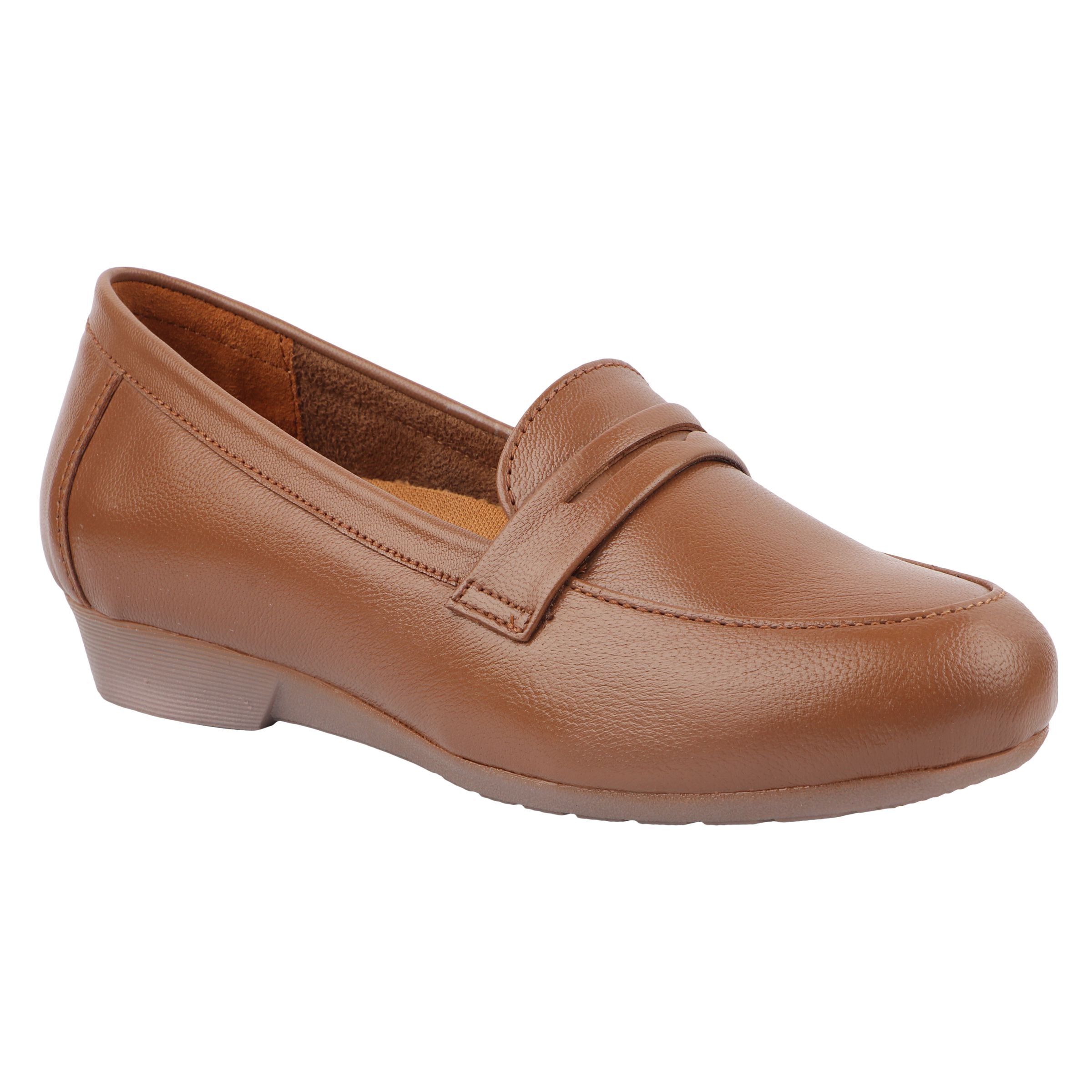 Extra Cushioned Pointed-Toe Belly Loafers for Women