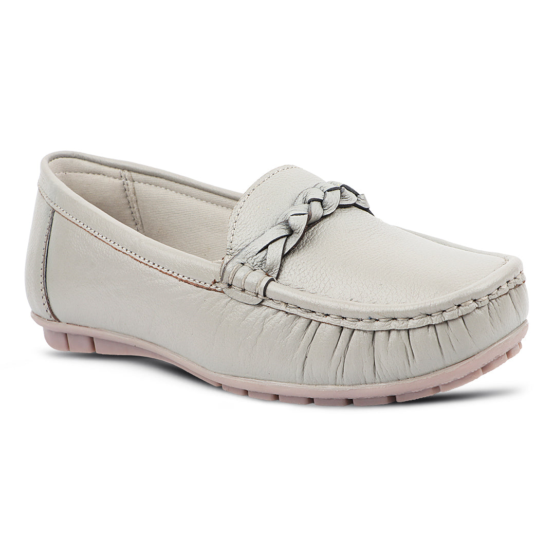 Medifeet Pointed-Toe Leather / Moccasin Loafers Women
(Comfortable Loafers for Women)