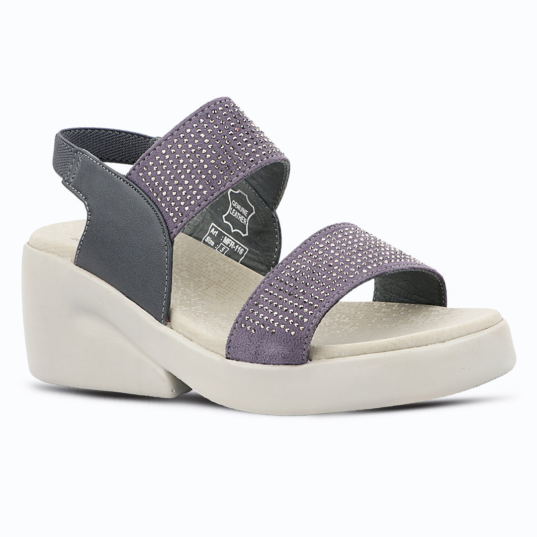 Cushioned Dual Strap Women’s Sandals with Heels