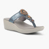 Medifeet Cushioned Wedge Heel Sandals for Women (Arch Support)