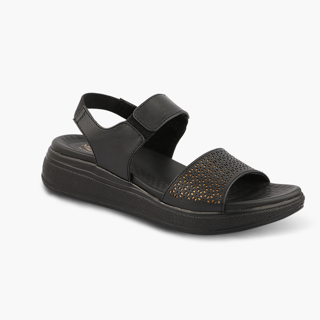 Medifeet Women’s Two Strap Sandals (with Stretchable Back Strap and Arch Support)