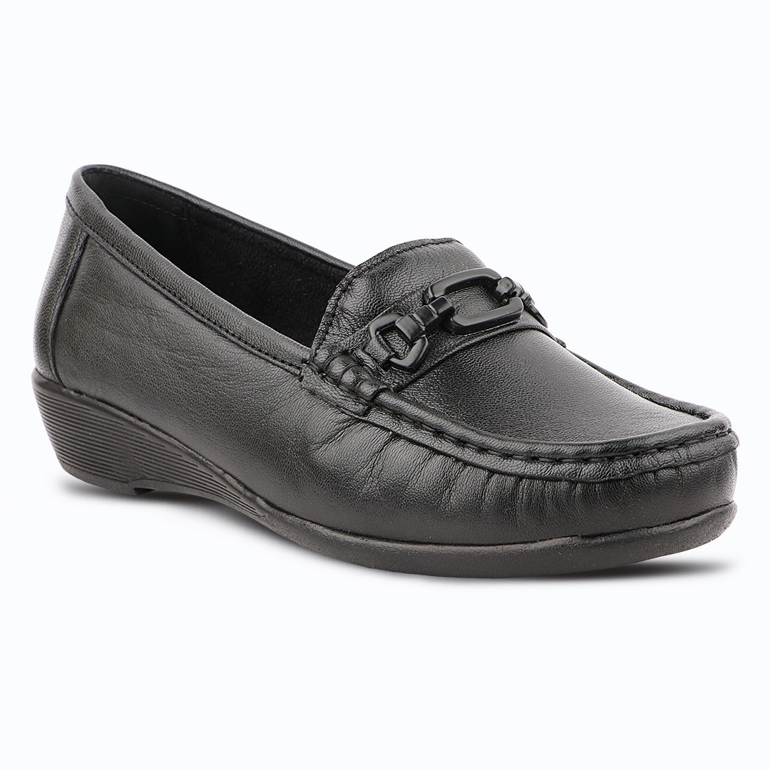 Medifeet Women’s Comfort Loafers – Genuine Leather Slip-On Flats with Arch Support & Cushioned Insole