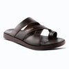 Super Comfortable Men’s Leather Slippers with Toe Ring