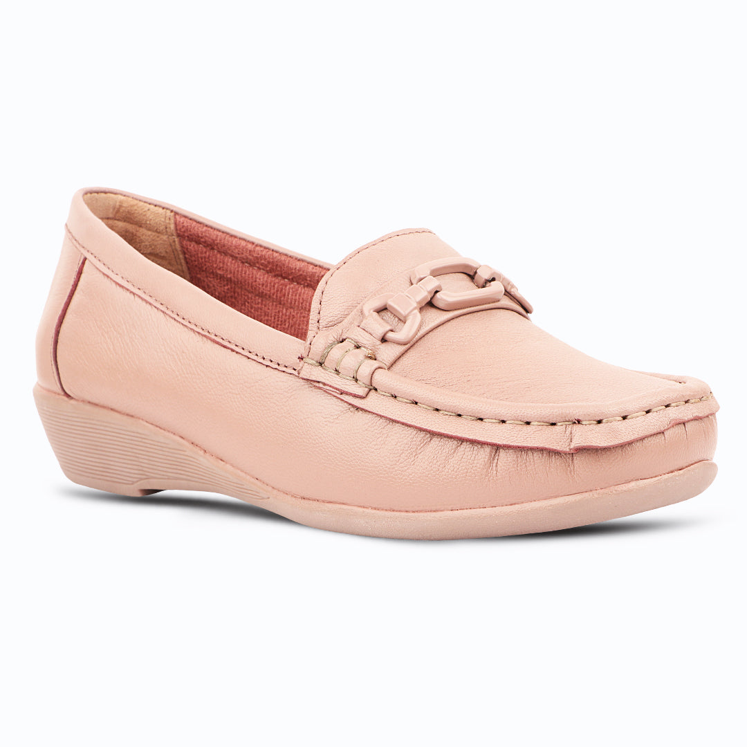 Medifeet Women’s Comfort Loafers – Genuine Leather Slip-On Flats with Arch Support & Cushioned Insole