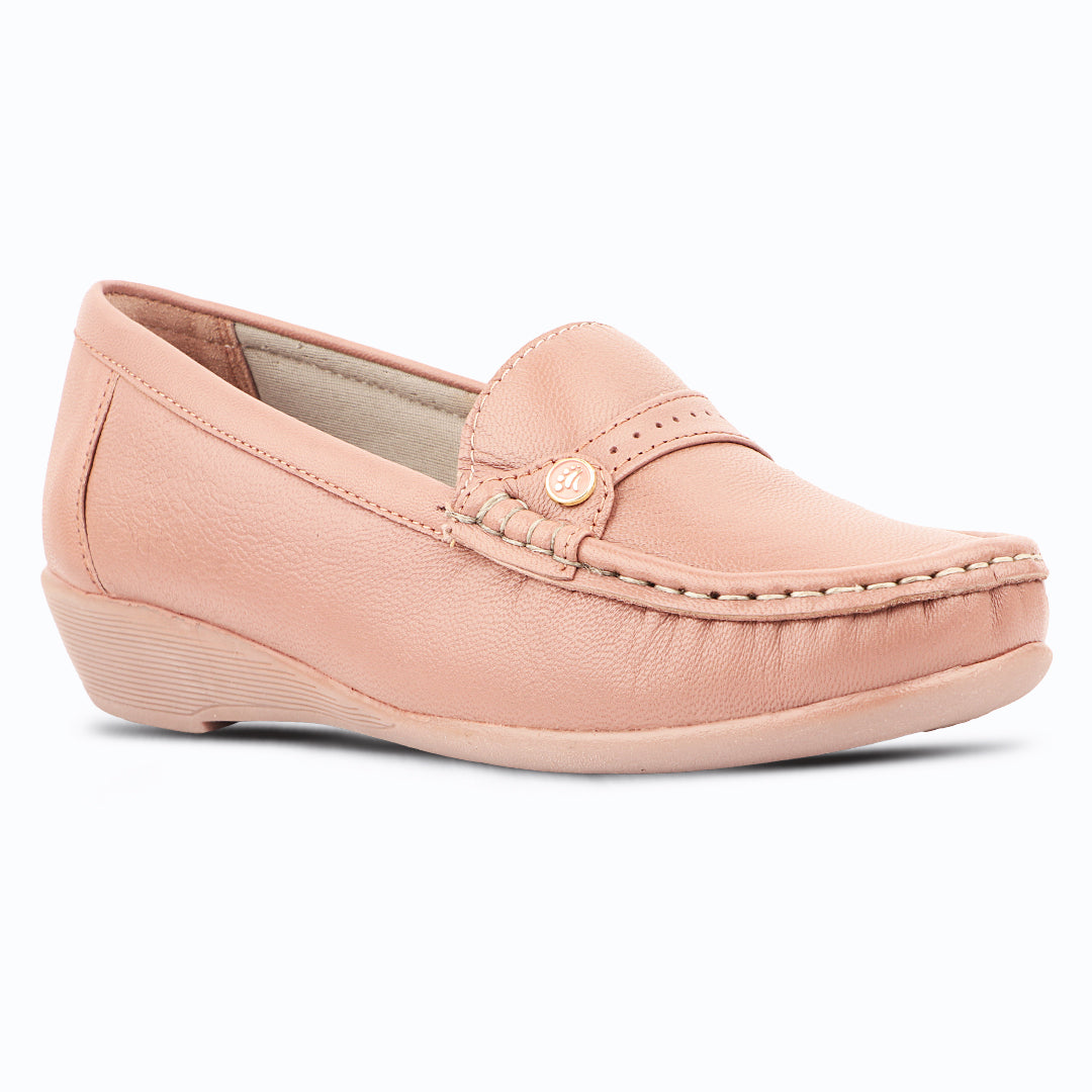 Medifeet Premium Leather Moccasin Loafers for Women | Plush Padded Footbed, Anatomical Arch Support, Breathable Inner Lining Loafers