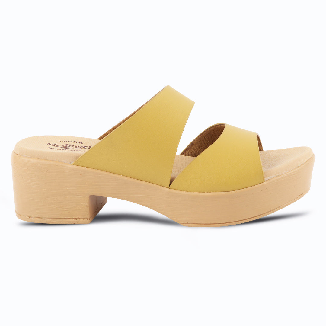 Medifeet Women’s Two Strap Slip-On Heels