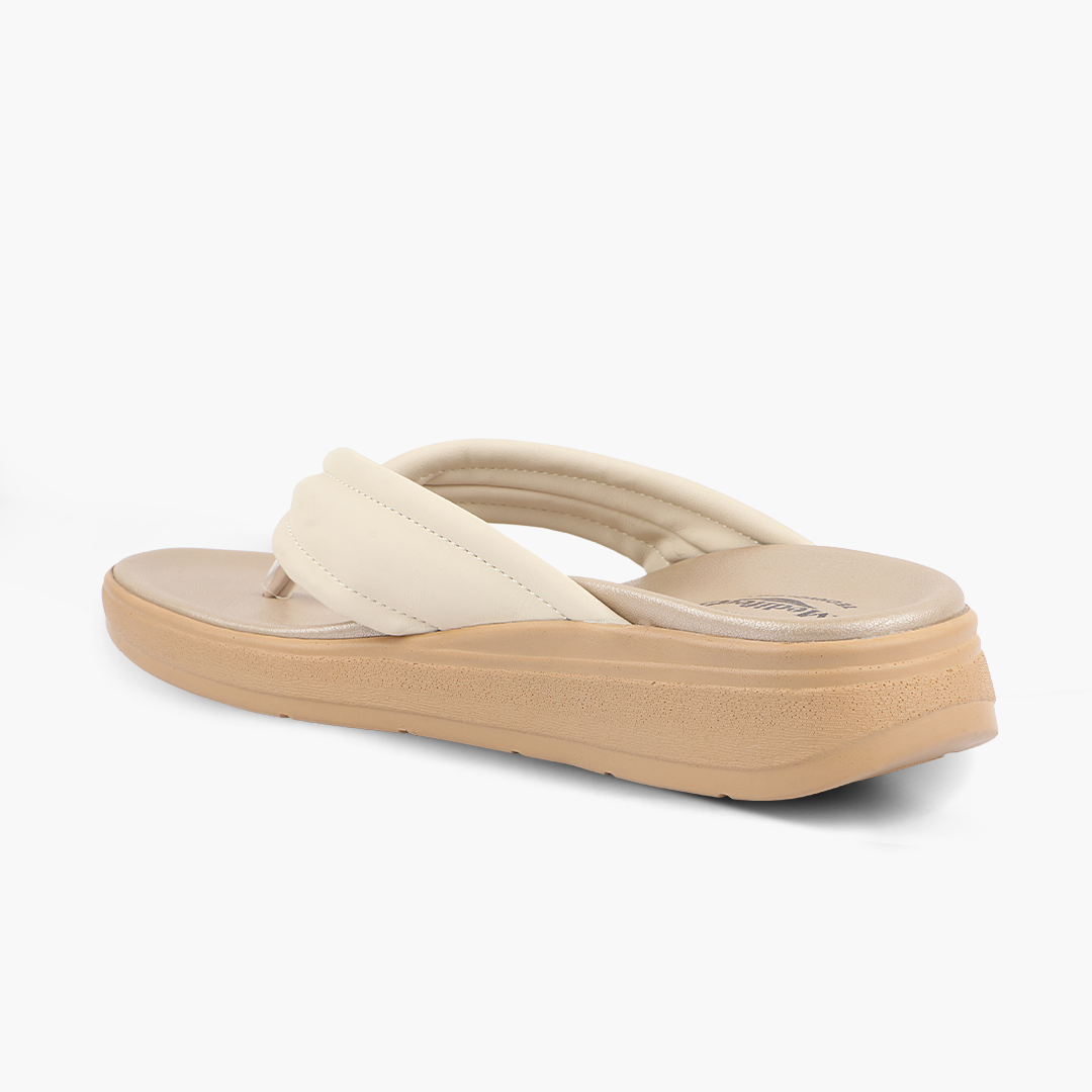 Modern V Strap Style Comfy Leather Slippers for Women