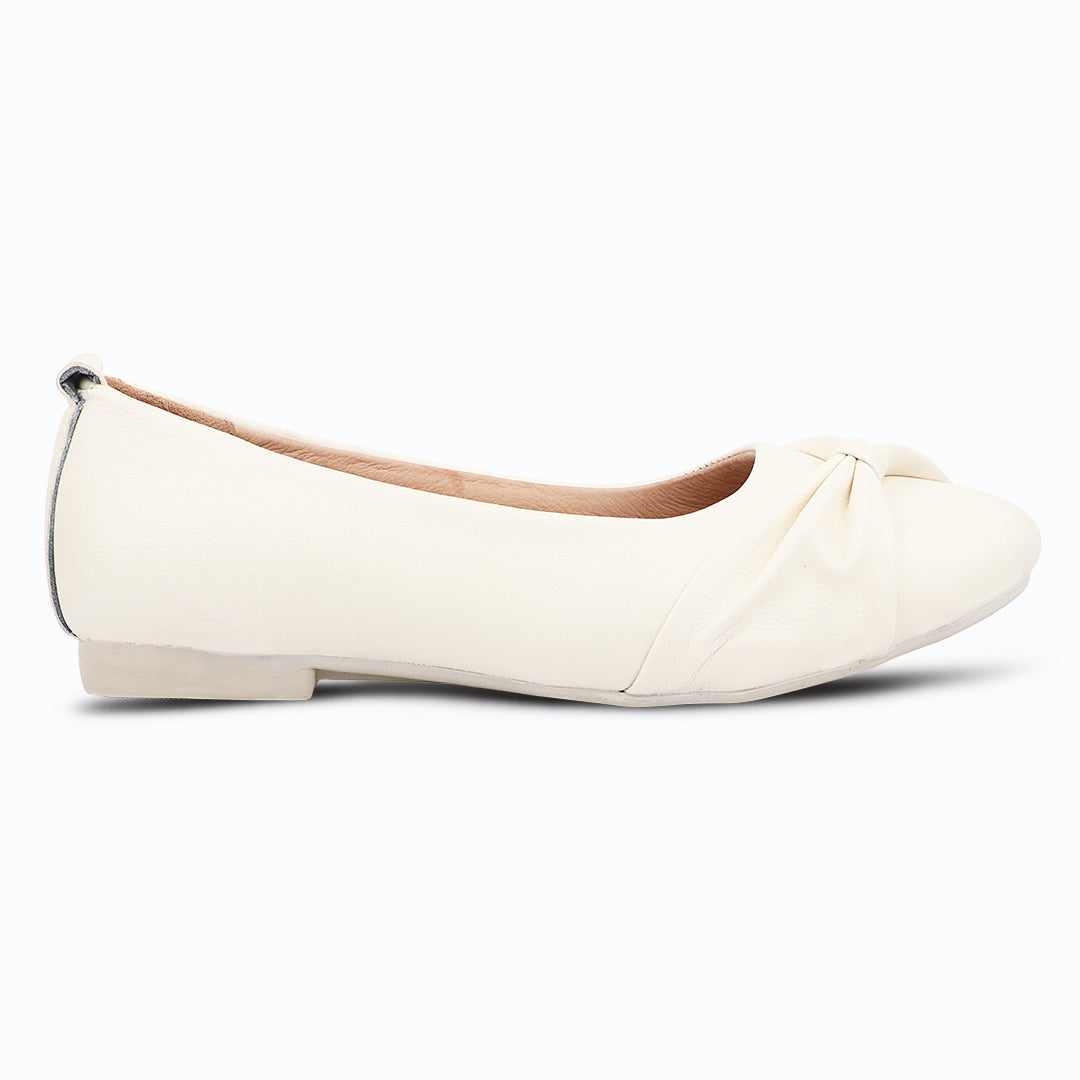 Medifeet SoftWalk Women’s Knot Ballet Flats | Cushioned Slip-On Comfortable Shoes | Orthopedic Comfort Ballerina Flats