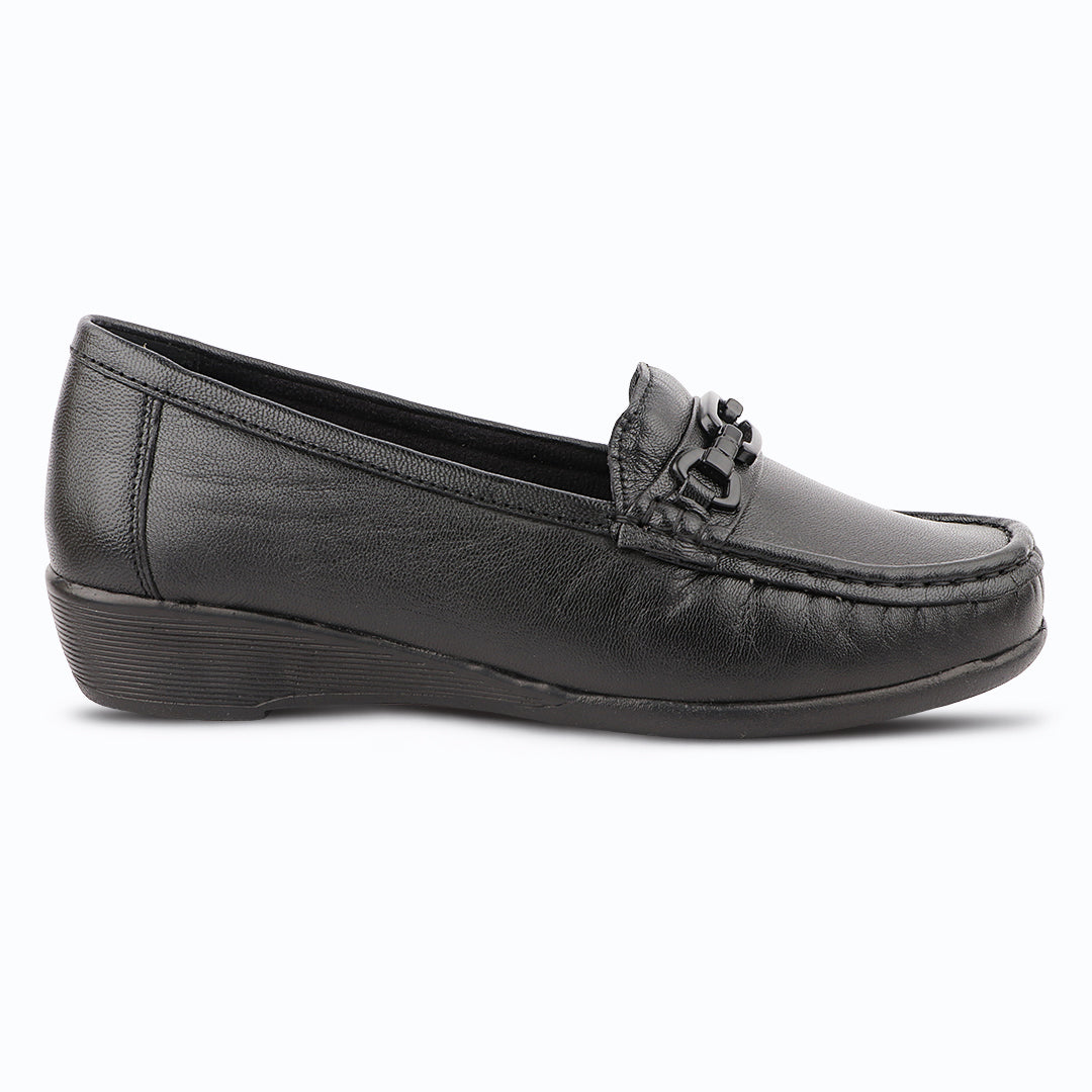 Medifeet Women’s Comfort Loafers – Genuine Leather Slip-On Flats with Arch Support & Cushioned Insole