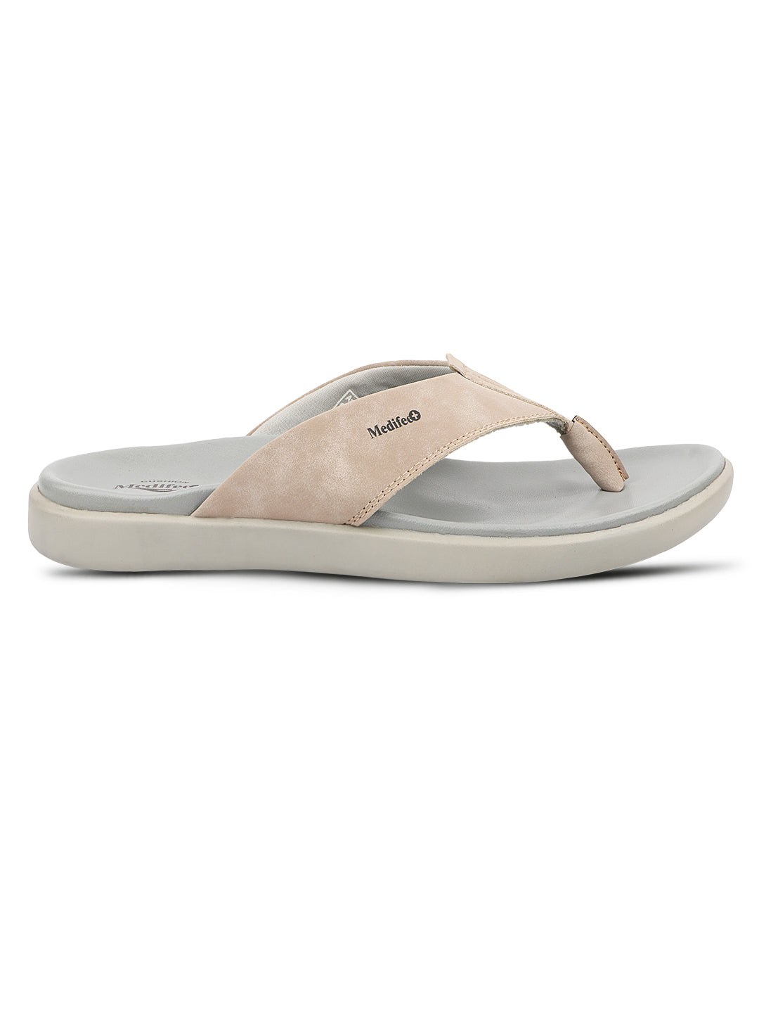 Medifeet Men's Leather Thong Slippers