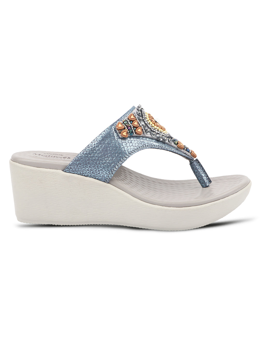 Medifeet Fashion Wedge with Cushion and Comfort Slip-On For Women