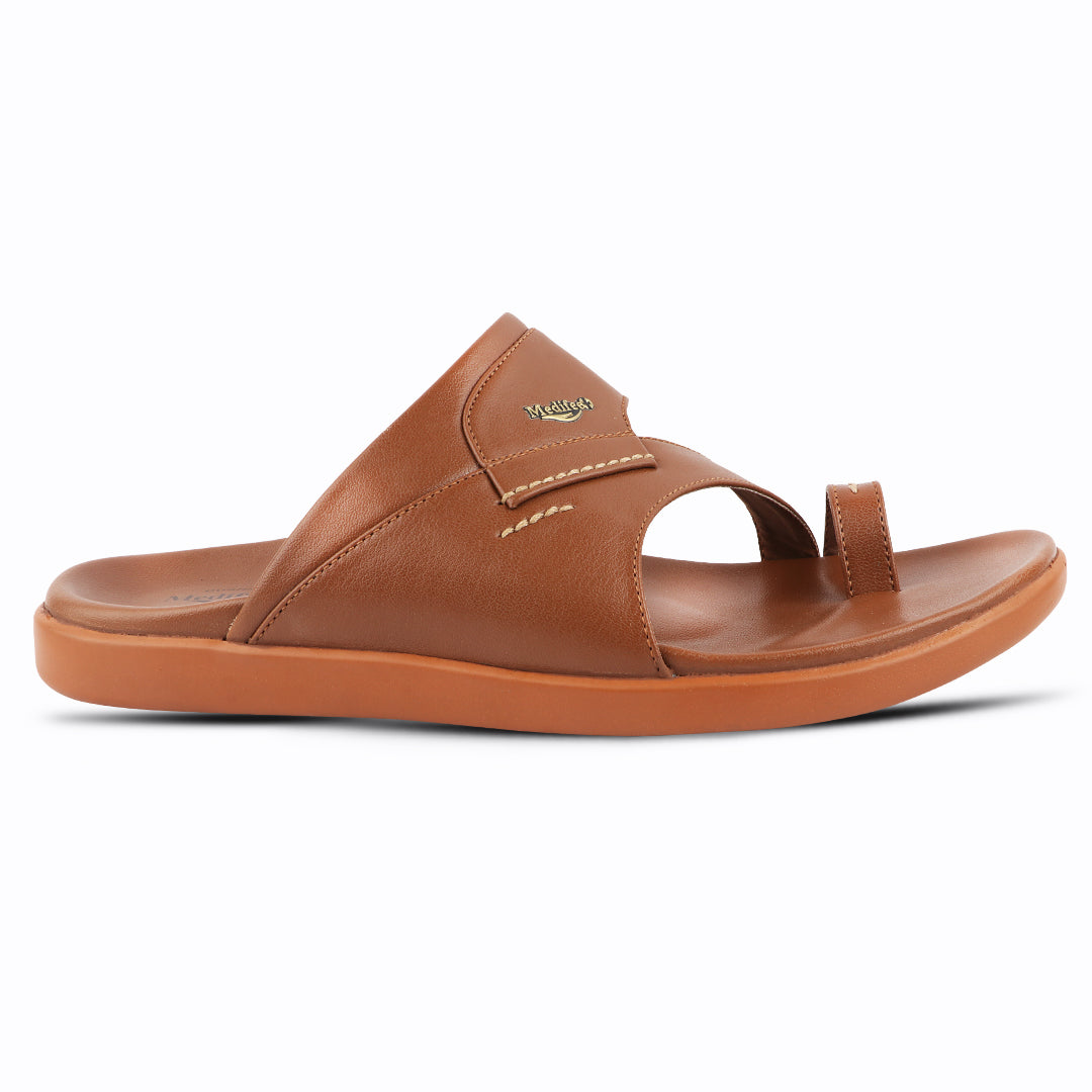 Medifeet Classic Design Leather Slippers for Men
(Ideal for Long Wear)