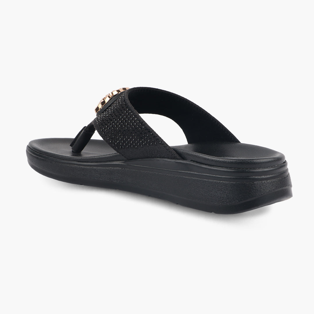 Medifeet Stylish Stone and Comfy Slippers for Women with Midsole Arch Support