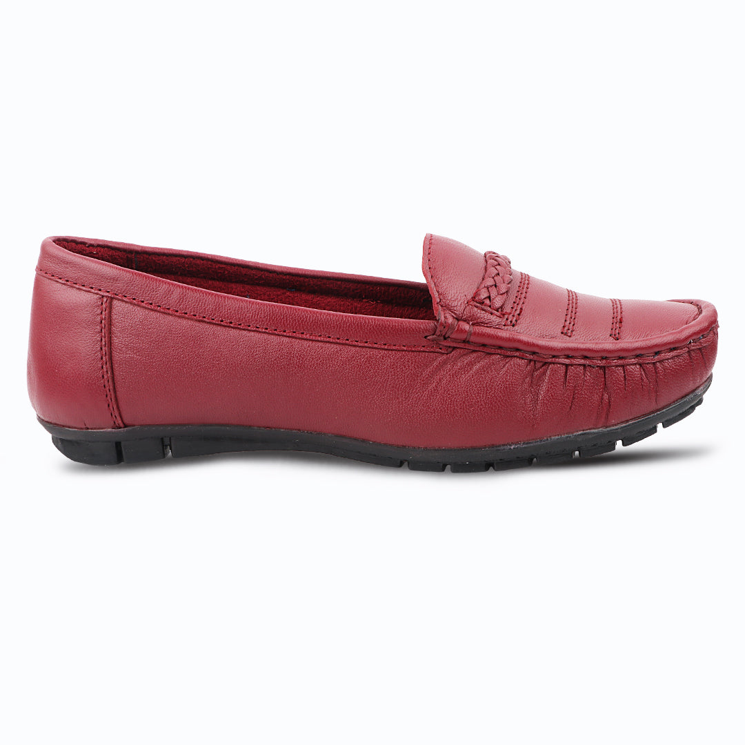 Medifeet Genuine Leather Comfortable & Arch Support Loafers For Women's
