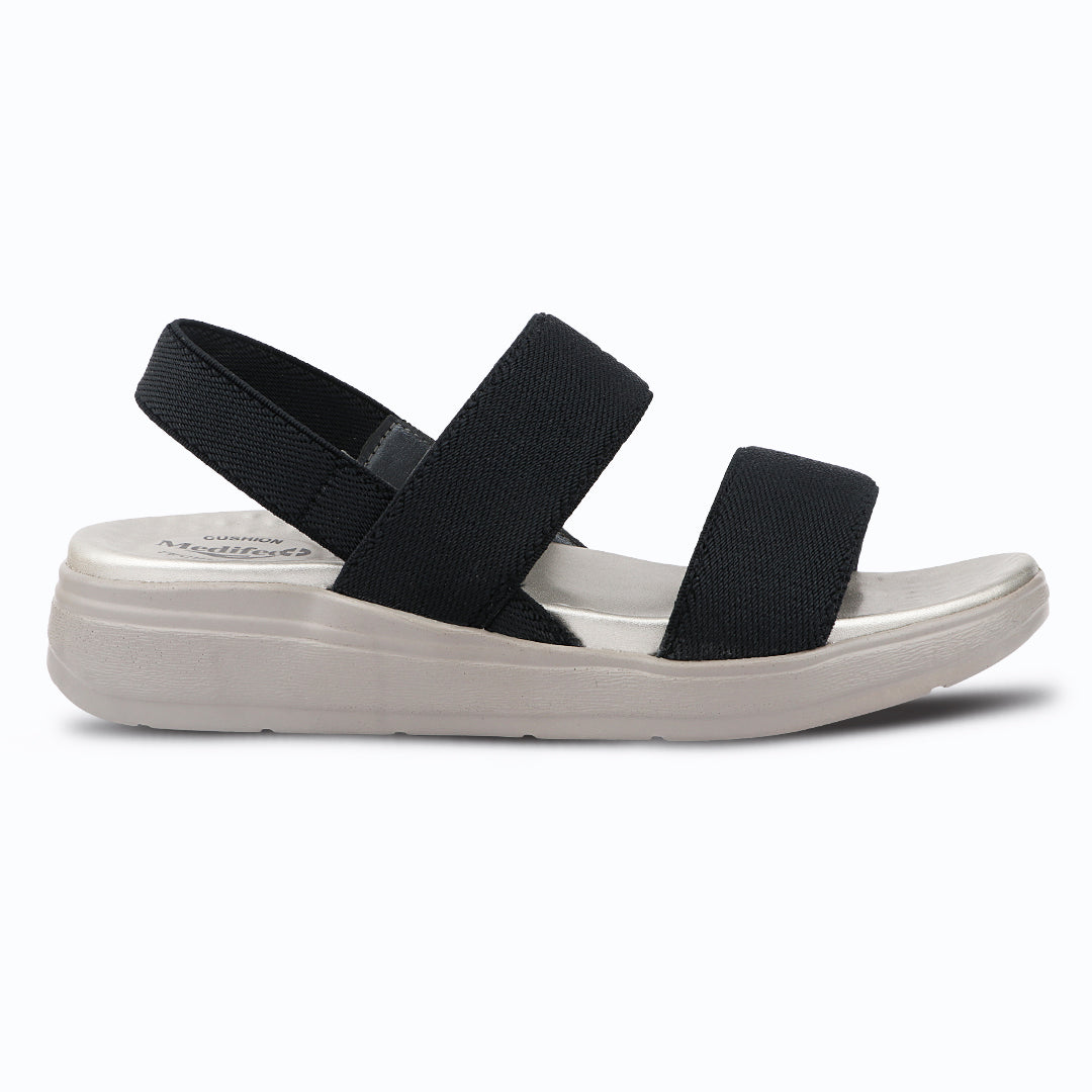 Medifeet Women's Dual Strap Fashion Sandals (with High Back Strap & Arch Support)