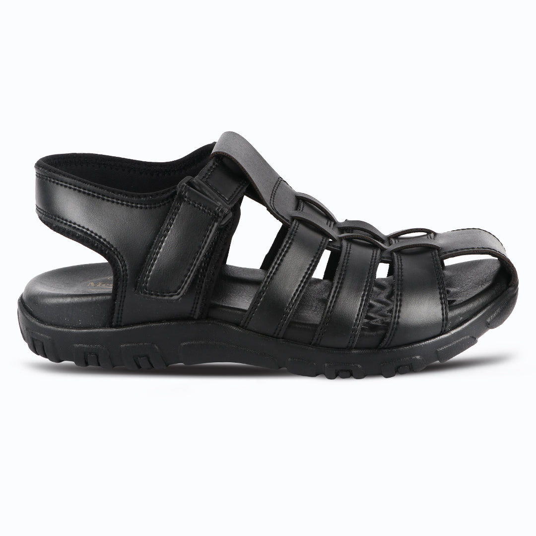 Medifeet Peek-a-Toe Fisherman Sandals With Arch Support For Men's