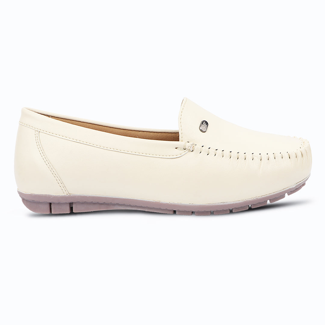 Pointed-Toe Leather Loafers for Women with Extra Cushion