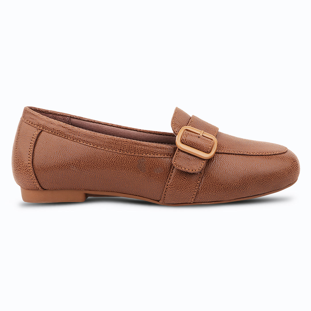 Medifeet Arlo Buckle Comfort Loafer For Women’s Lightweight Cushioned Office Shoes for All-Day Support