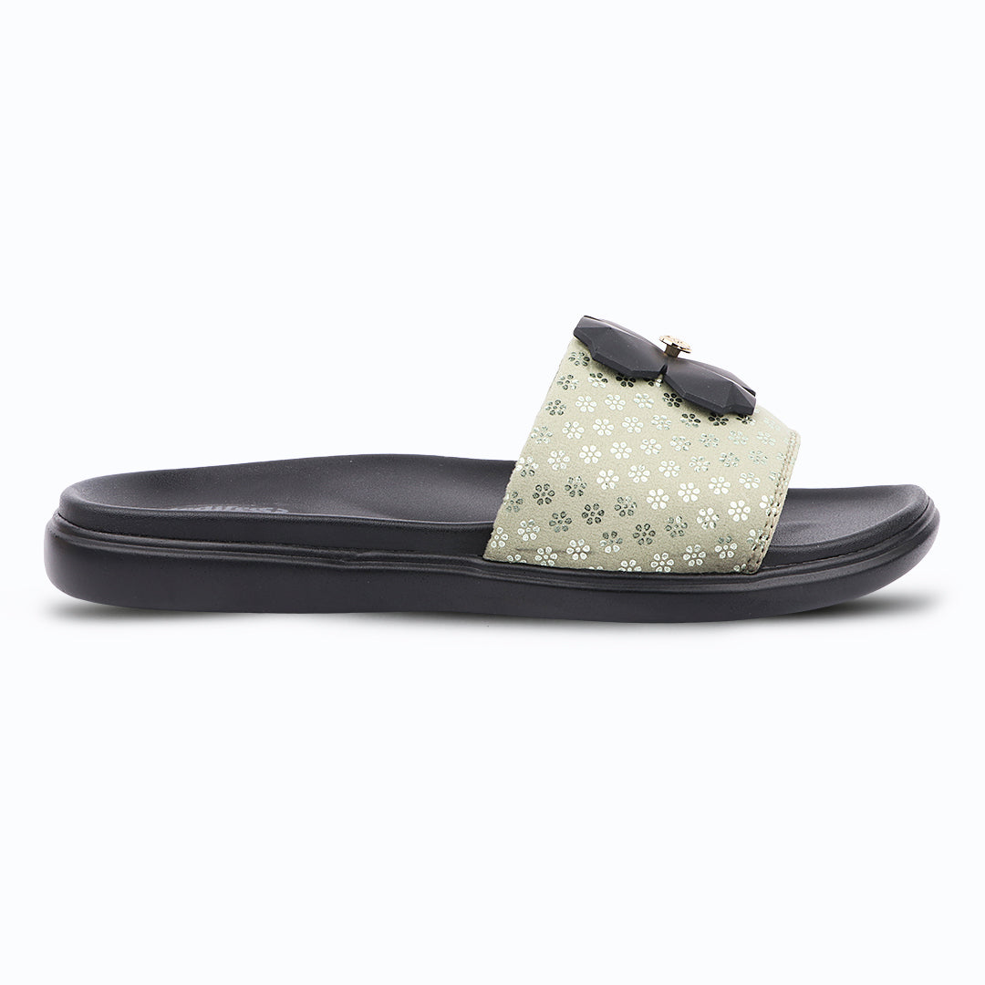 Medifeet Orthopedic Trendy Slides With Arch Support For Women's | Soft Cushion Sole Flats | Fashion Floral Footwear